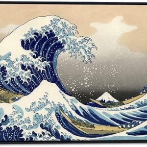 Framed Canvas Art of Ocean Waves