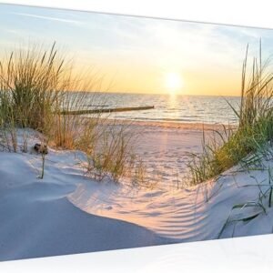 Modern Beach Sunset Wall Art Print, Germany