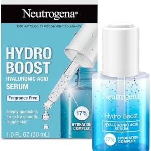 Neutrogena Hydro Boost Hyaluronic Acid Serum For Face, Lightweight Daily Hydrating Serum To Revive Dry Skin, Oil-Free, Non-Comedogenic, Fragrance Free, 1 oz