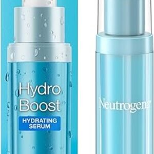 Neutrogena Hydro Boost Hydrating Hyaluronic Acid Serum, Hydrating Face Moisturizer For Dry Skin, Oil-Free Non-Comedogenic Moisturizer, 1 FL OZ