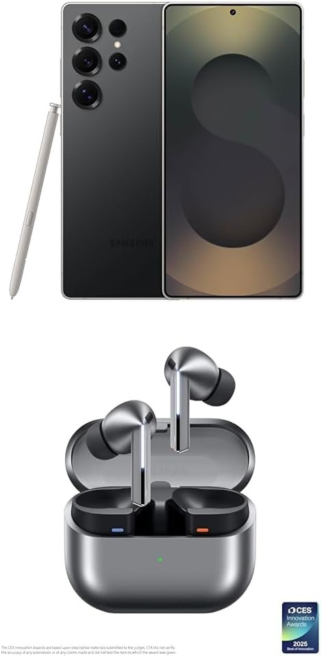 Samsung Galaxy S25 Ultra with Galaxy Buds 3 Pro