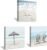 Coastal Canvas Wall Art – Beach Scene, 3 Panels, 12″x12